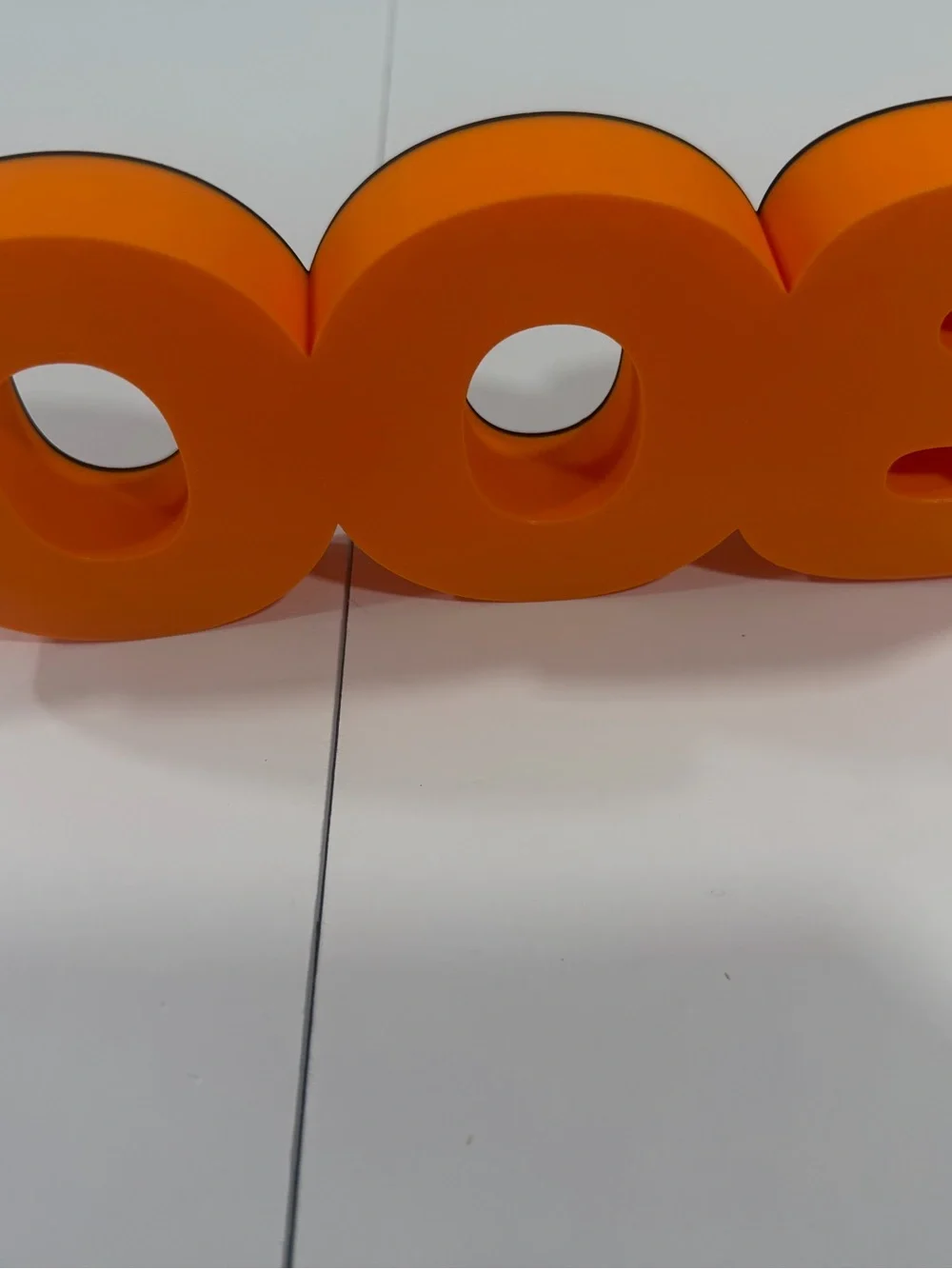 3D Printed bold orange